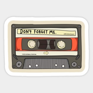 The Forgotten Cassette Sticker